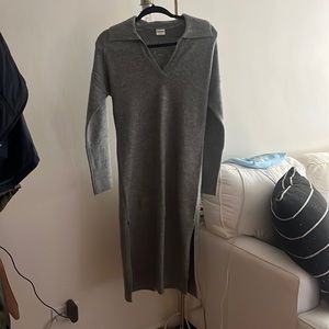 Abercrombie Grey Midi Sweater Dress